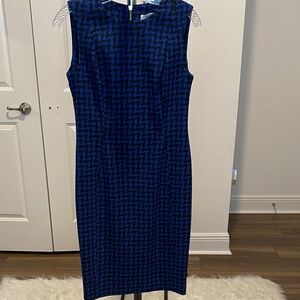 Blue and Black Calvin Klein Dress